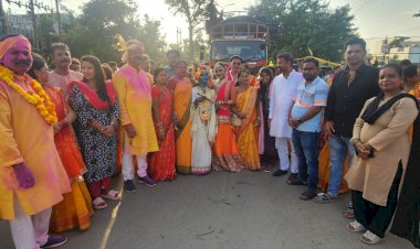 शहर जिला कॉंग्रेस कमेटी ने कृष्ण जन्माष्टमी शोभायात्रा का किया भव्य स्वागत...