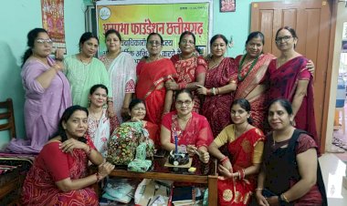 CG - अनुप्रभा फाउंडेशन ने मनाया हर्षोल्लास के साथ तीज मिलन का त्यौहार...