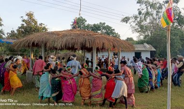 CG - सोनपुर लया लयोर गोटूल का निर्माण गांव के सियान और माता के मार्गदर्शन से हुआ...
