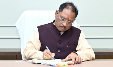 CG - CM का नया दफ्तर : मुख्यमंत्री विष्णु देव साय ने नवा रायपुर स्थित नए निवास में शुरू किया कामकाज, ट्वीट कर बोले - जनहित के लिए सदैव खुले हैं दरवाजे.....