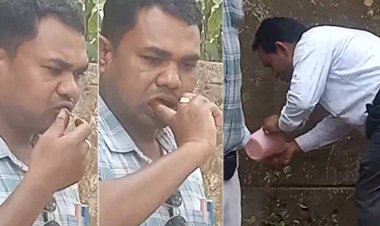 CG - गजब है सिस्टम : शिक्षक ने गुड़ाखू घिसते हेडमास्टर का बनाया वीडियो, तो विभाग ने आरोपी को छोड़ शिक्षक को ही कर दिया सस्पेंड, जनदर्शन में लगाई न्याय की गुहार......