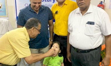 विश्व पोलियो दिवस  पर रोटरी क्लब जगदलपुर द्वारा गुरुवार को पोलियो जागरूकता अभियान चलाया गया...