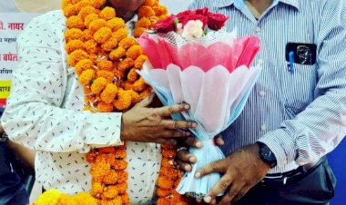 फेडरेशन तथा पशु चिकित्सा क्षेत्र अधिकारी संघ ने निकाला कैलाश चौहान का विजय जुलूस...