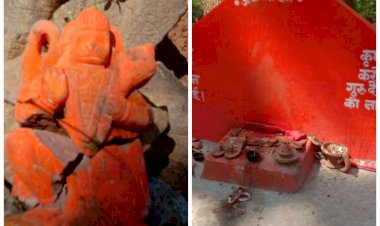 धमतरी में असामाजिक तत्वों ने हनुमान जी की प्रतिमा को किया खंडित : ग्रामीणों व हिन्दू संगठनों में आक्रोश...