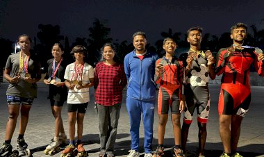 CG - रायपुर मे आयोजित स्केटिंग प्रतियोगिता मे बच्चो ने लहराया बस्तर का परचम...