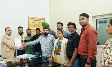युंका ने सरदार वल्लभ भाई पटेल वार्ड में सी.सी सड़क निर्माण की जांच हेतु सौंपा ज्ञापन...