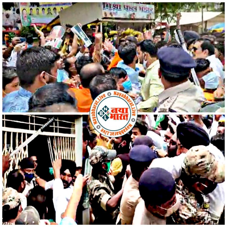 CG VIDEO ब्रेकिंग: बीजेपी-कांग्रेस कार्यकर्ताओं का हाईवोल्टेज ड्रामा.... भाजपा-कांग्रेस नेताओं में तगड़ी भिड़ंत…. जमकर हुई गाली-गलौज और धक्का-मुकी…. कांग्रेसी टूट पड़े.... 3 थानों से बुलानी पड़ी पुलिस.... देखें जबर्दस्त झड़प का VIDEO.....