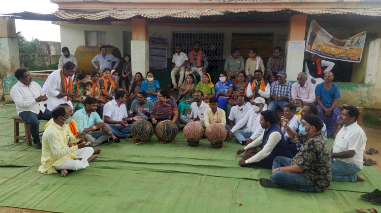 भारतीय जनता पार्टी विधानसभा स्तरीय नंगाडा बजाओ सरकार जगाओ कार्यक्रम नगरी सोसायटी के सामने किया गया...