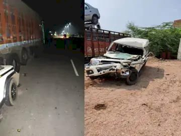नाना-नातिन की दर्दनाक मौत: रीवा में हादसा, CG के 2 की मौत.... बोलेरो खड़े ट्रक में घुसी.... नाना-नातिन की मौत.... 9 घायल.... छत्तीसगढ़ से प्रयागराज अस्थि विसर्जन करने जा रहा था परिवार......