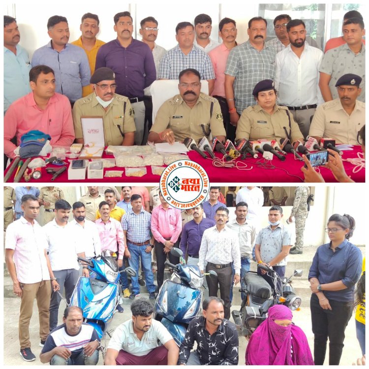 CG बड़ी चोरी का खुलासा: 77 लाख से अधिक की सोने-चांदी के गहनों व नगदी रकम की चोरी.... ज्वेलरी शॉप को चिन्हित कर प्लान बनाकर दिए घटना को अंजाम.... महिला समेत 4 आरोपी गिरफ्तार.... 1 फरार......