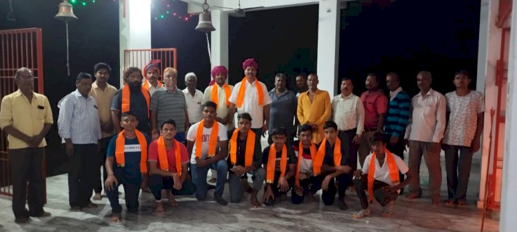 डबल विकेट क्रिकेट टीम राजस्थान का कोली समाज ने किया अभिनन्दन