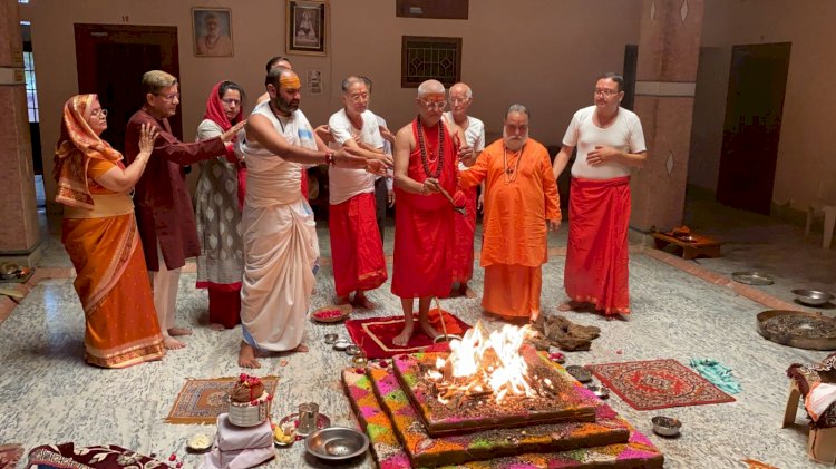 हरि शेवा धाम उदासीन आश्रम में नवरात्रि अनुष्ठान सम्पन्न