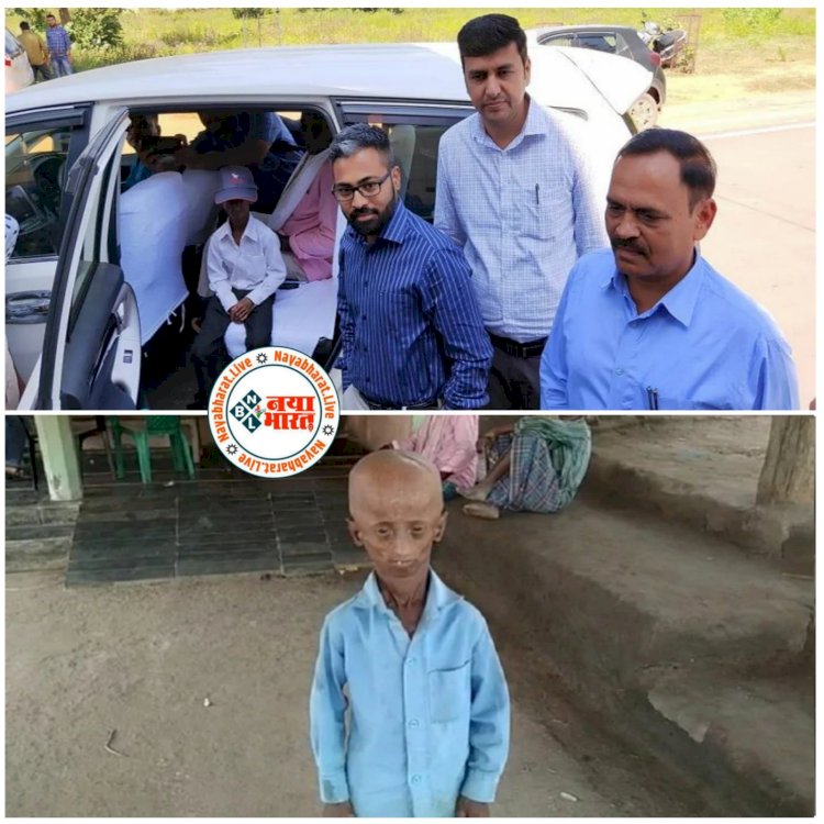 CG के 'Paa' का VIDEO: 16 की उम्र में 60 जैसी स्थिति.... पा फिल्म के अमिताभ जैसा दिखता है CG का शैलेंद्र.... प्रोजेरिया पीड़ित बना एक दिन का कलेक्टर.... देखें VIDEO......
