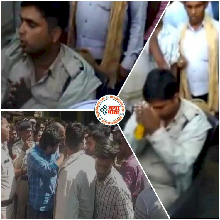 CG सब्जी मंडी में आरक्षक ने मचाया जमकर उत्पात VIDEO: आरक्षक ने सब्जी कारोबारियों के साथ की गाली-गलौज.... वर्दी का धौंस दिखाना आरक्षक को पड़ा महंगा.... सब्जी व्यापारियों ने ये किया आरक्षक का हाल.... देखें VIDEO.....