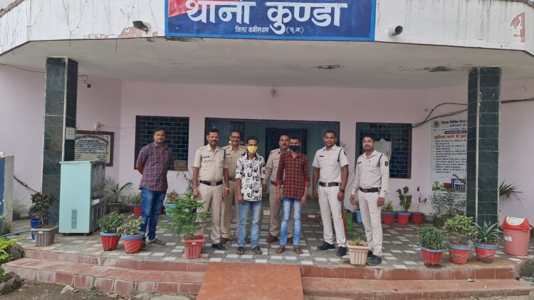 लूट के प्रकरण का हुआ पर्दाफाश । लूट में उपयोग किये गये डण्डा,लोहे का राड एवं गुप्ती जप्त