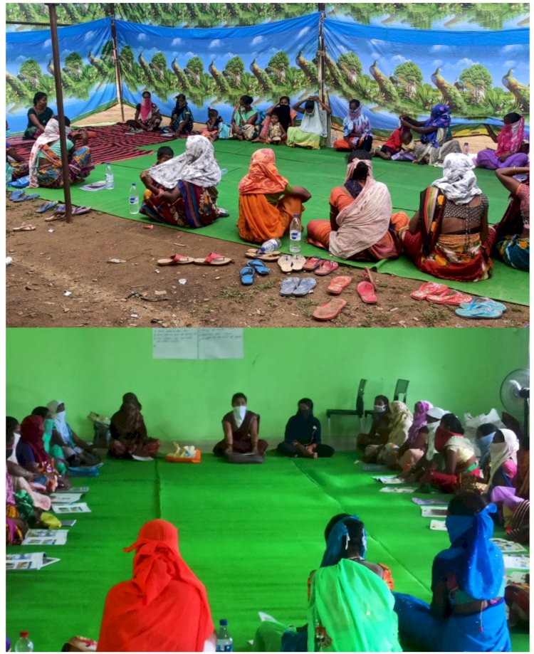 मितानिन प्रशिक्षकों द्वारा मितानिनो को 4 अलग - अलग बैच बनाकर दिया जा रहा है स्वास्थ्य संबंधित प्रशिक्षण