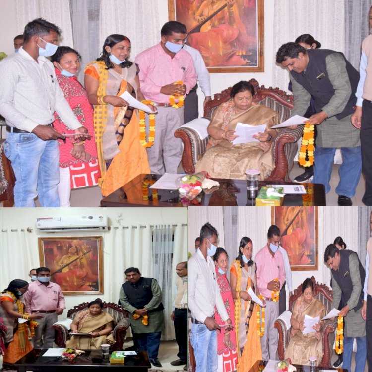 ओबीसी महासभा सरगुजा द्वारा राज्यपाल को सौंपा ज्ञापन