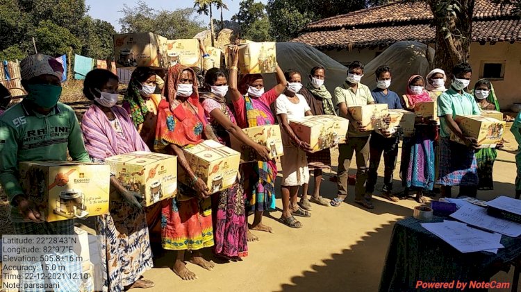 वन मंडल कटघोरा के वन परिक्षेत्र पाली के 7 गांव में वन संरक्षण हेतु उन्नत चूल्हा का किया गया वितरण.....