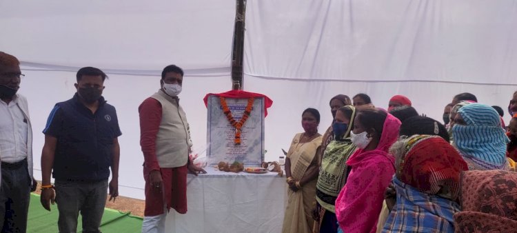 संसदीय सचिव रेखचंद जैन ने दो पंचायत में 66 लाख 88 हजार रुपए के नल-जल योजना का भूमि-पूजन किया