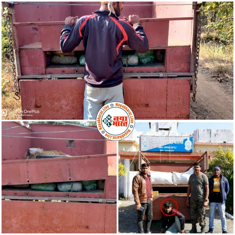 CG- 'पुष्पा' स्टाइल में गांजे की तस्करी VIDEO: पिकअप में चेम्बर बनाकर की जा रही गांजा की तस्करी विफल.... ओड़िशा से एमपी ले जाने की तैयारी में थे अवैध गांजा.... 50 किलो गांजा बरामद.... देखें VIDEO में गांजा तस्करी 'पुष्पा' स्टाइल में.....