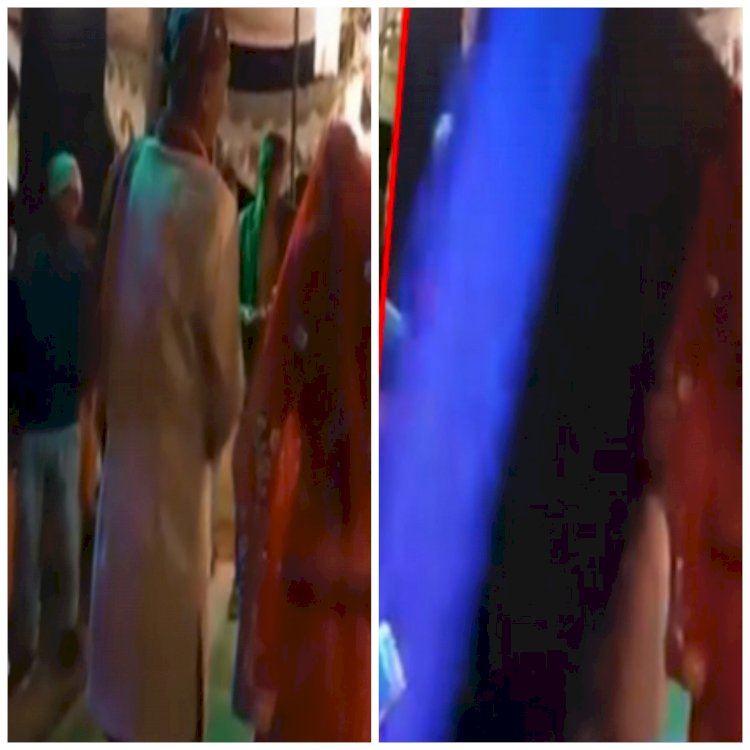 Viral Video: दूल्हा-दुल्हन कर रहे थे डांस की तैयारी.... तभी सिर पर आकर DJ डीजे का स्पीकर.... फिर जो हुआ.... देखें VIDEO.....