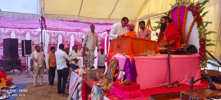 मारुती महायज्ञ एवं श्रीमद्भागवत ज्ञान यज्ञ में महेश हुए शामिल