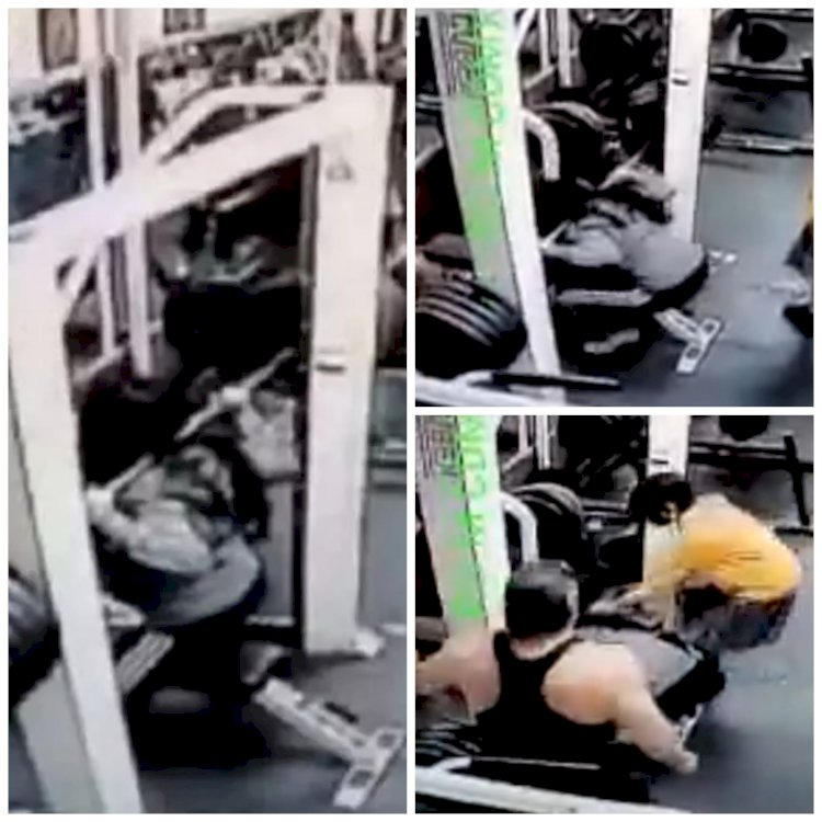 Gym में दर्दनाक हादसा VIDEO: वर्कआउट करने गई थी महिला.... जोश-जोश में उठाने लगी ज्यादा वजन.... महिला ने जिम में उठाया 180 KG वजन.... दबने की वजह से कुछ ही सेकंड में तोड़ा दम.... देखें VIDEO......