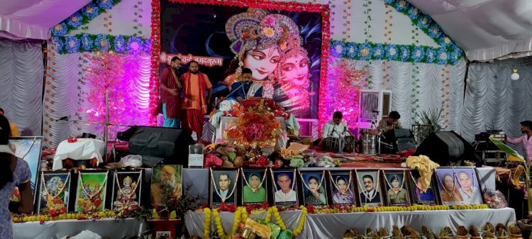CG BEMETARA:रूखमणी विवाह में उमड़ा भक्तो का जनसैलाब विवाह में झूमे भक्त..देवरबीजा में चल रहे भागवत कथा में पहुंचे बेमेतरा विधायक आशीष छाबड़ा
