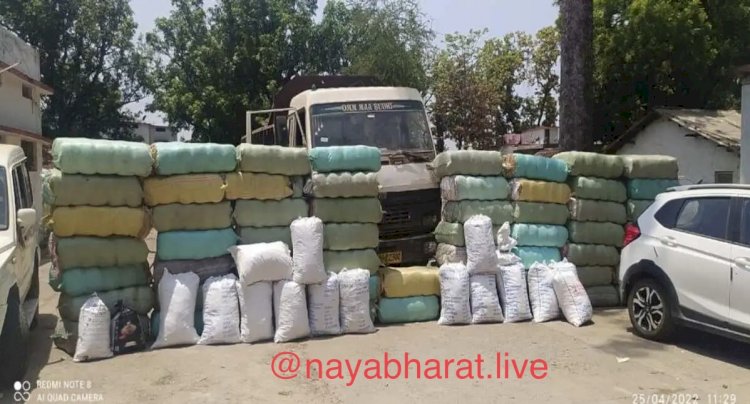 CG BREAKING - 4.5 करोड़ का गाँजा पकड़ाया...22 क्विंटल 40 किलो से ज्यादा गांजा पकड़ाया….पुलिस ने इस जिले में अब तक की सबसे बड़ी खेप पकड़ी….9 गिरफ्तार.... तस्करी का तरीका जान हो जाएंगे हैरान...…