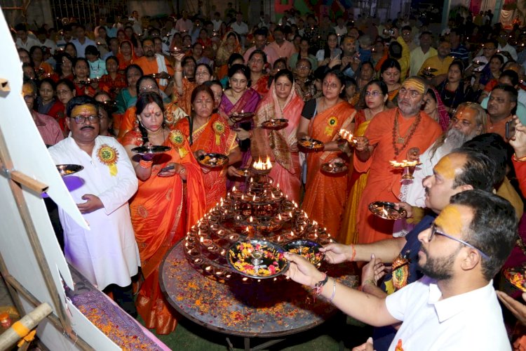 श्री परशुरामजी जन्मोत्सव पर 1100 दीपों से महाआरती