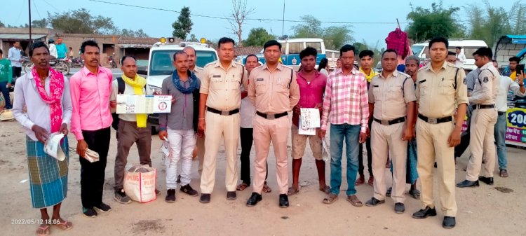 कोरबा जिले के विभिन्न थाना चौकी क्षेत्र में लगा चलित थाना