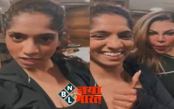 Jamie Lever Video : जैमी लीवर कर रही थीं राखी सावंत की मिमिक्री, तभी पीछे आई असली एंटरटेनमेंट क्वीन, यह देखे विडियो...