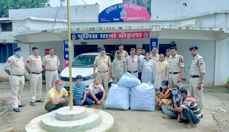 अंतराज्यीय तस्करों को बोड़ला पुलिस ने धर दबोचा।