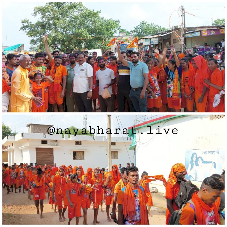 श्रावण मास का तीसरे सोमवार करेगे जल से अभिषेक : बोलबम के जयकारों के साथ निकली कांवड़ यात्रा, शिव भक्त महाकालेश्वर भगवान का करेंगे जल से अभिषेक....