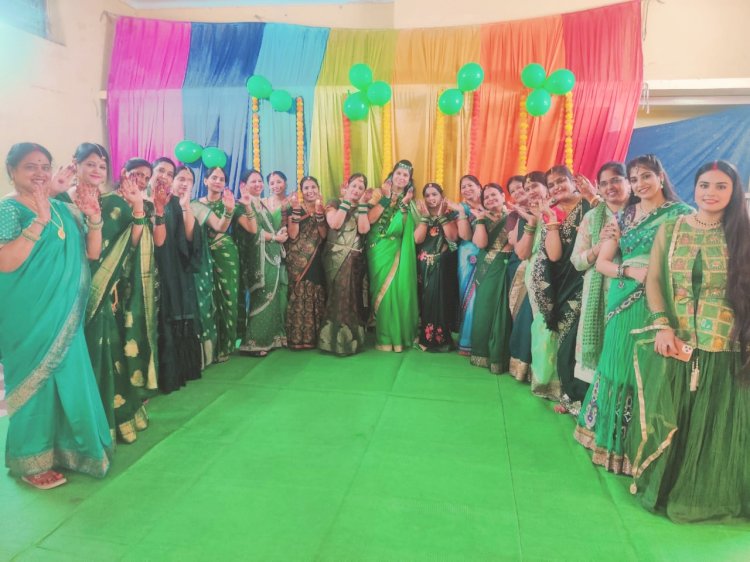 गोल्ड़न लेडीज ग्रुप पंडरिया द्वारा सावन उत्सव का भव्य् आयोजन।