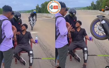 Viral stunt : चलती बाइक के पिछले चक्के से उड़ा दिया शख्स ने बोतल का ढक्कन, इस जबरदस्त स्टंट को देख लोग बोले- जरा-सी गलती तोड़ देती शरीर का ये भाग...