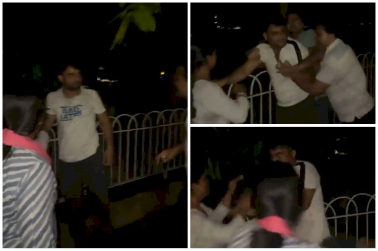 BJP नेता की पिटाई का VIDEO: बीजेपी नेता को गर्लफ्रेंड का जन्मदिन मनाना पड़ा भारी... पत्नी ने पति और उसकी प्रेमिका की चप्पल से कर दी धुनाई... देखें वीडियो.....