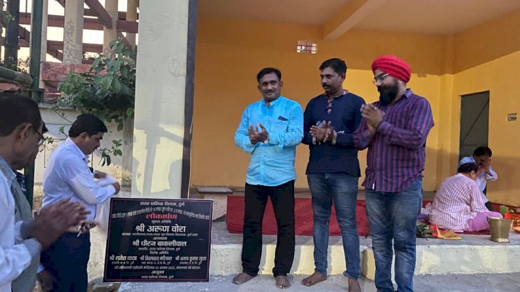 नवशक्ति दुर्गोत्सव समिति कर्मचारी नगर पानी टंकी में किया गया भव्य मंच का उद्घाटन…