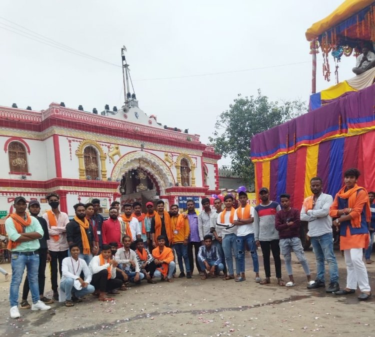 विश्व हिन्दू परिषद बजरंग दल बस्तर के विश्व प्रसिद्ध दशहरा के बेल पूजा विधान मे हुआ सम्मिलित