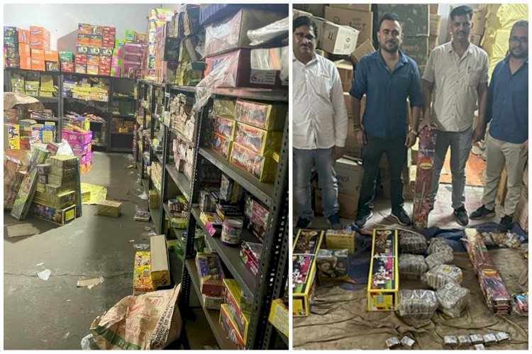 CGST का बड़ा एक्शन: जंगल में बने गोदाम से 10 करोड़ के अवैध पटाखे बरामद, ट्रैक्टर से रेड करने पहुंची थीं टीम, 21 गोदाम सील, 50 लाख नगद भी बरामद....