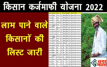 Kisan Karj Mafi Yojana: खुशखबरी ! किसान कर्ज माफी 2022 का लाभ पाने वाले किसानों की लिस्ट जारी, यहां देखें अपना नाम....