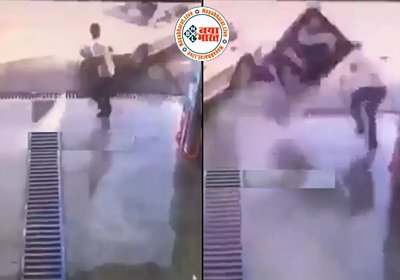 Shocking Viral Video: पलभर में शख्स की दो बार बची जान, देखकर खड़े हो जाएंगे रोंगटे...