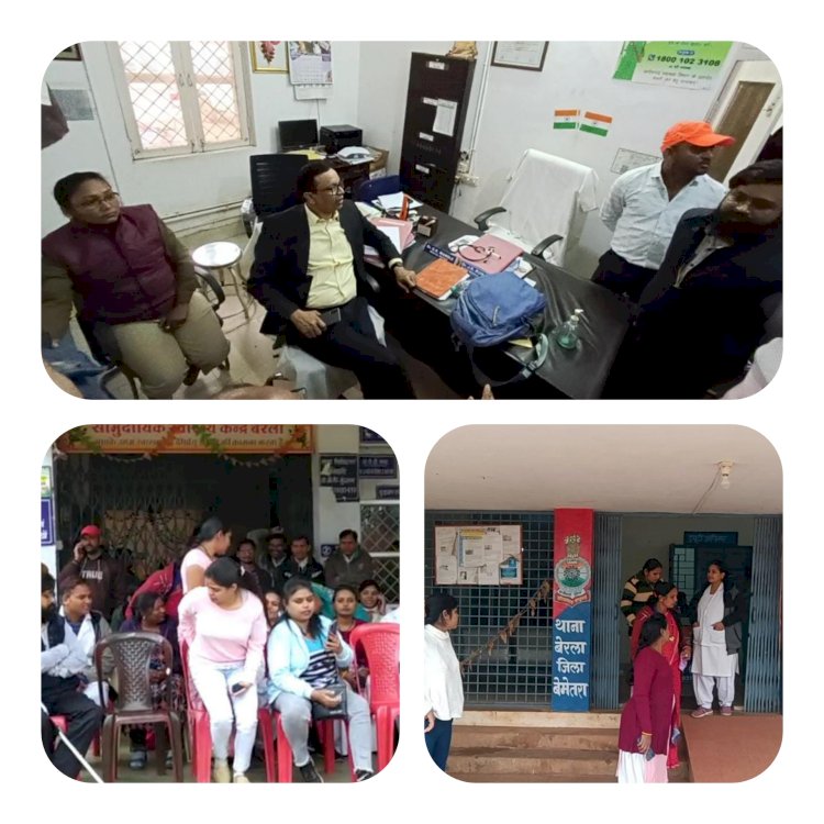 CG:बेमेतरा जिले के बेरला सामुदायिक स्वास्थ्य केंद्र के स्टाफ नर्स के साथ मारपीट...व अश्लील हरकतें के साथ गाली गलौज जान से मारने की धमकी कांग्रेस नेता के खिलाफ बेरला थाने में एफआईआर दर्ज