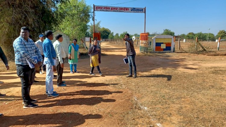 कलेक्टर एवं सीईओ ने विभिन्न गौठानों का निरीक्षण.... निर्धारित ले आउट अनुसार गुणवत्तापूर्ण निर्माण समयसीमा में पूर्ण कराए जाने के निर्देश दिए गए...