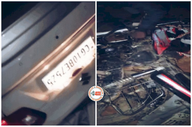 CG- युवक की दर्दनाक मौत: बर्थडे पार्टी में जा रहे थे 3 दोस्त... बाइक को टक्कर मारने के बाद पलटी कार... एक की मौत... तीन घायल....
