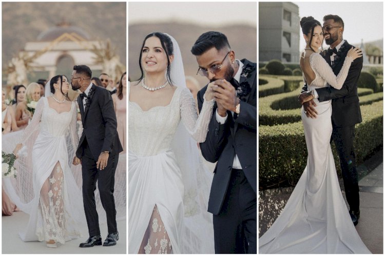 Hardik-Natasha Wedding Photos: स्टार क्रिकेटर हार्दिक पंड्या ने रचाई दूसरी शादी, शादी में दुल्हन संग हार्दिक ने किया खूब डांस, वाइफ पर सरेआम लुटाया प्यार और देखते रह गए मेहमान, देखें वेडिंग फोटोज.....
