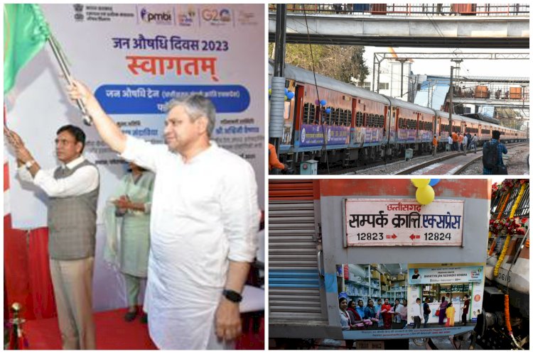 CG की पुरानी ट्रेन को हरी झंडी: रेल मंत्री ने छत्तीसगढ़ की इस पुरानी ट्रेन को दिल्ली में हरी झंडी दिखाकर दुर्ग किया रवाना....