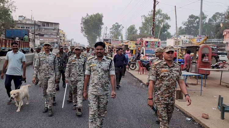 नारायणपुर : होली त्यौहार को लेकर नारायणपुर पुलिस एक्शन मोड पर