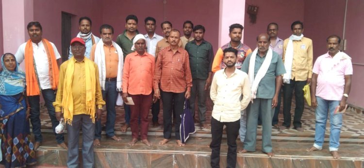 श्री वास फिरका सेन समाज का वार्षिक अधिवेशन बैठक बेलरगांव में....