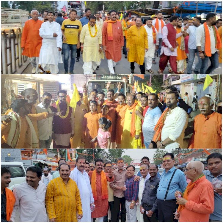 परसुराम जयंती पर विधायक जैन ने किया शोभायात्रा का स्वागत......
